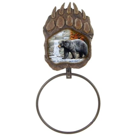 Latestluxury Bear Scene Paw Print Towel Ring LA1663582